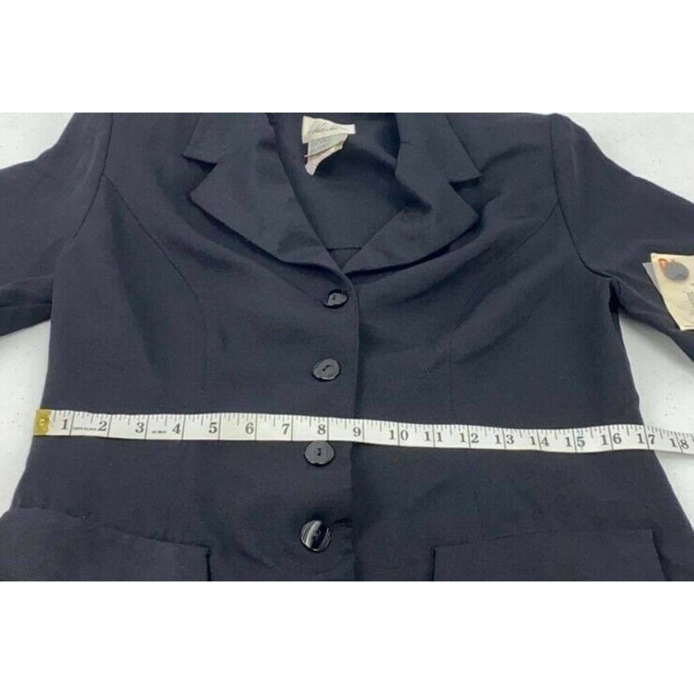 Kathy Lee Black Carnival Button Up Blouse Size 10 With TAG - Picture 6 of 8